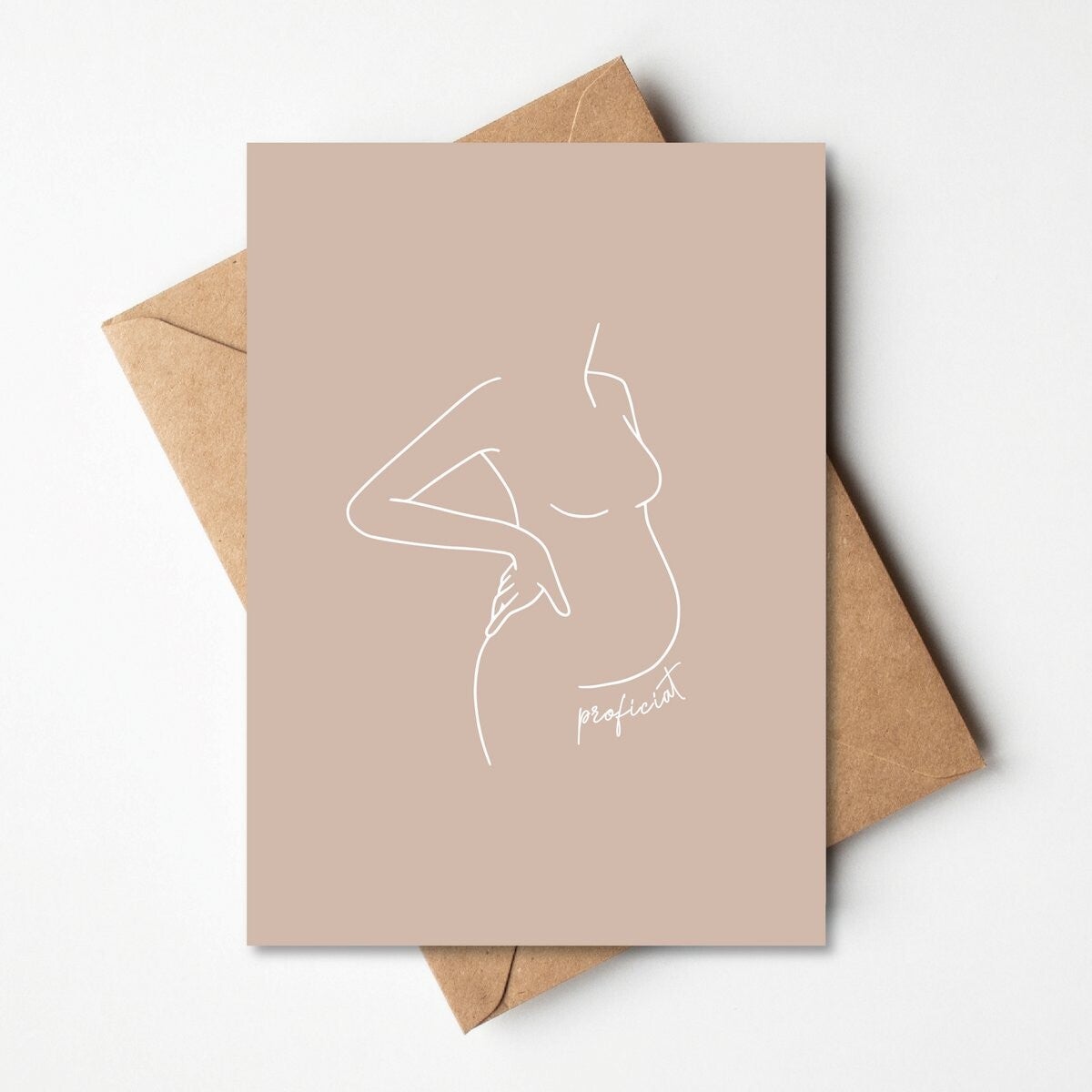 Wenskaart Zwanger - proficiat