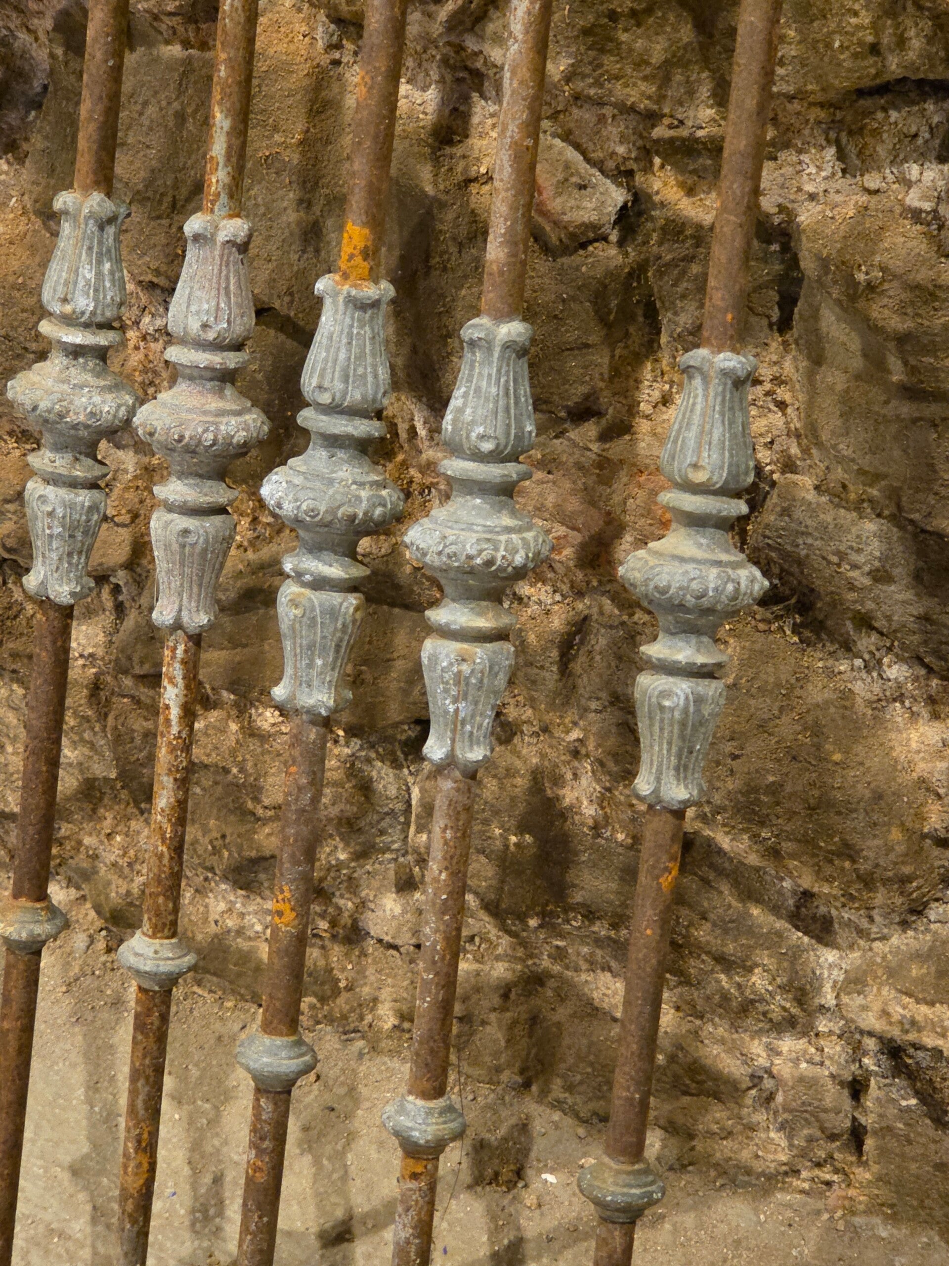 5 metalen trapspijlen