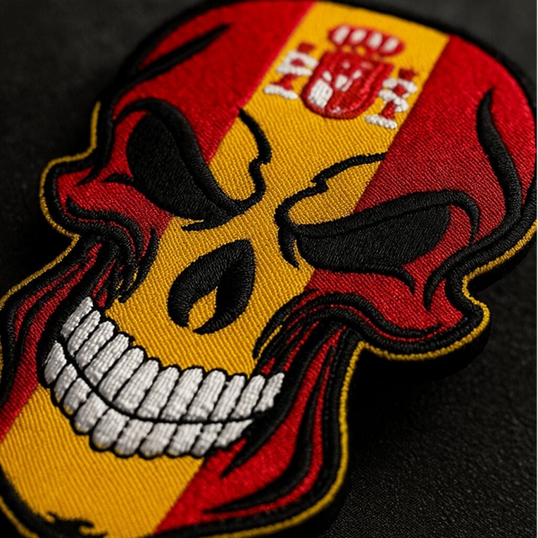 PARCHE CALABERA ALMA ROJA