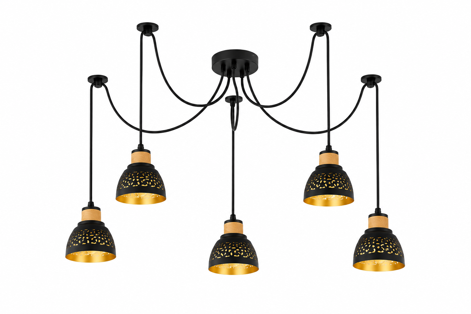 Mescala 5-lichts hanglamp