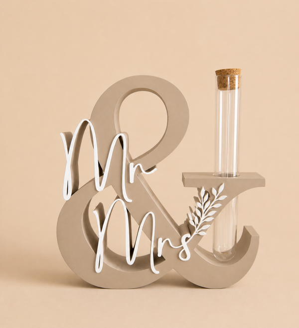 Aufsteller "Mr.&Mrs."