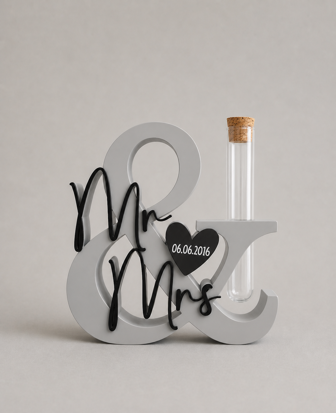 Aufsteller "Mr.&Mrs." personalisierbar