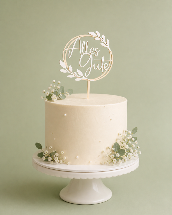 Caketopper "Alles Gute" und zwei weitere Varianten