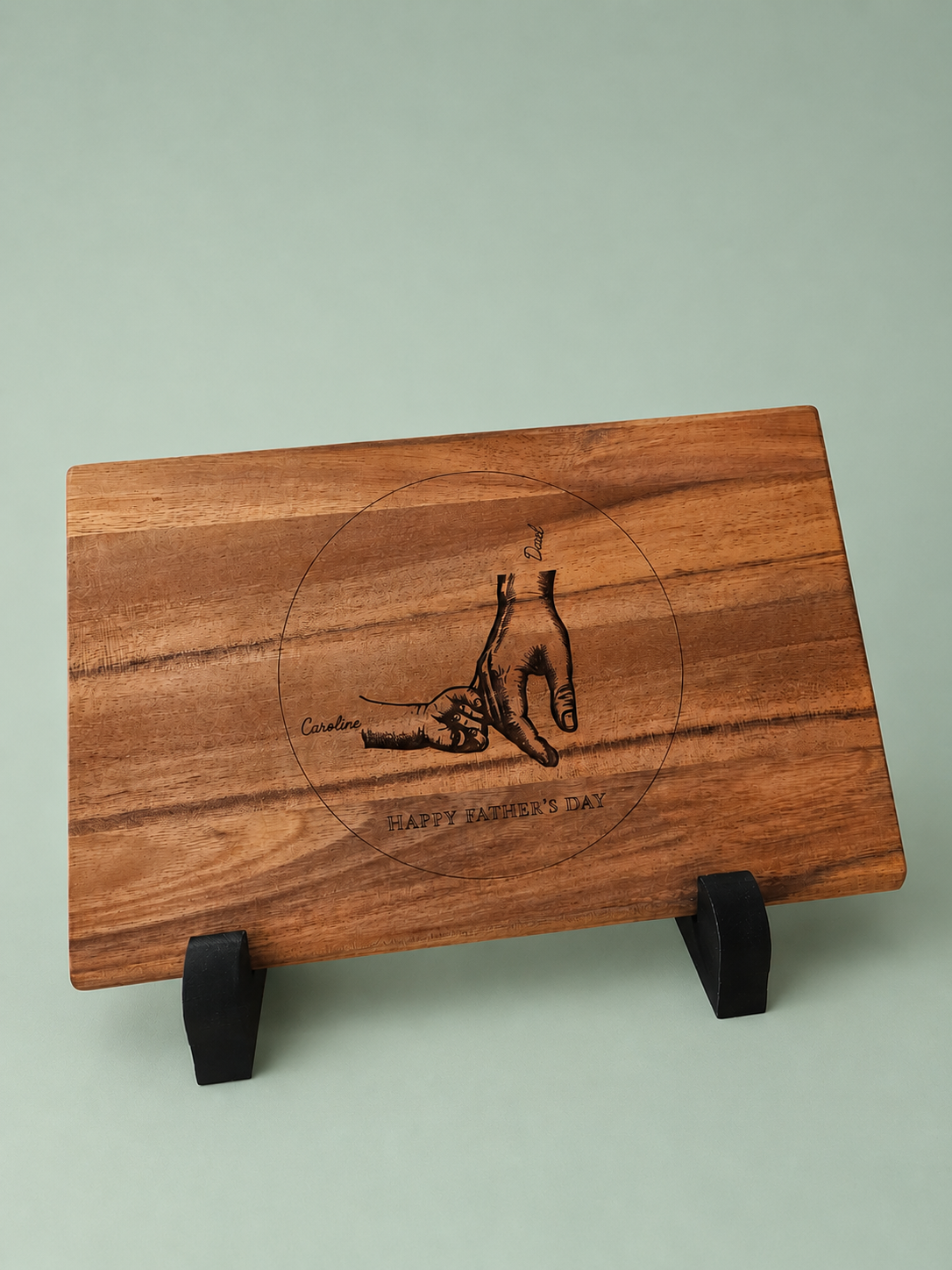 Personalisiertes Holzbrett "Happy Father's Day"