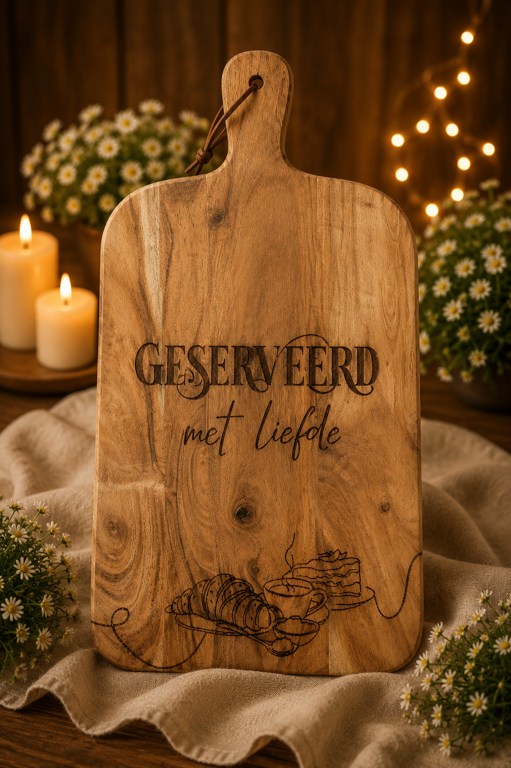 Serveerplank 'Met liefde'