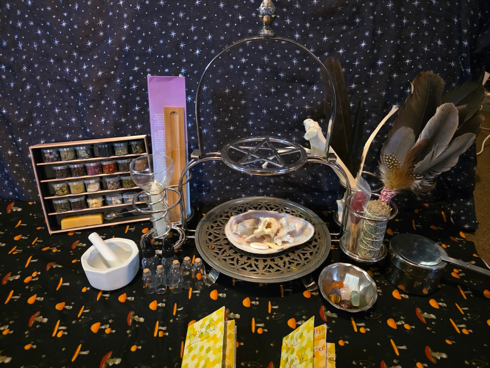 Modern altar setup
