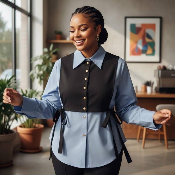 Chemise deux pièces tendance femme