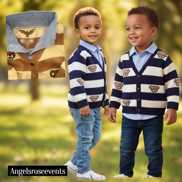 pull cardigan manteau chemise deux pièces 1-8 ans