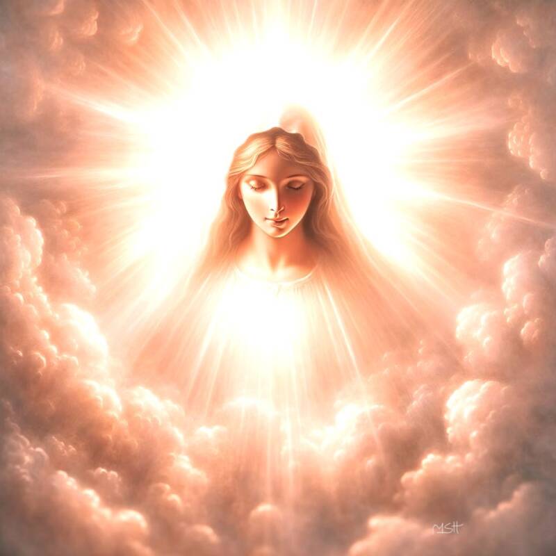 Marie, la mère de Jésus.