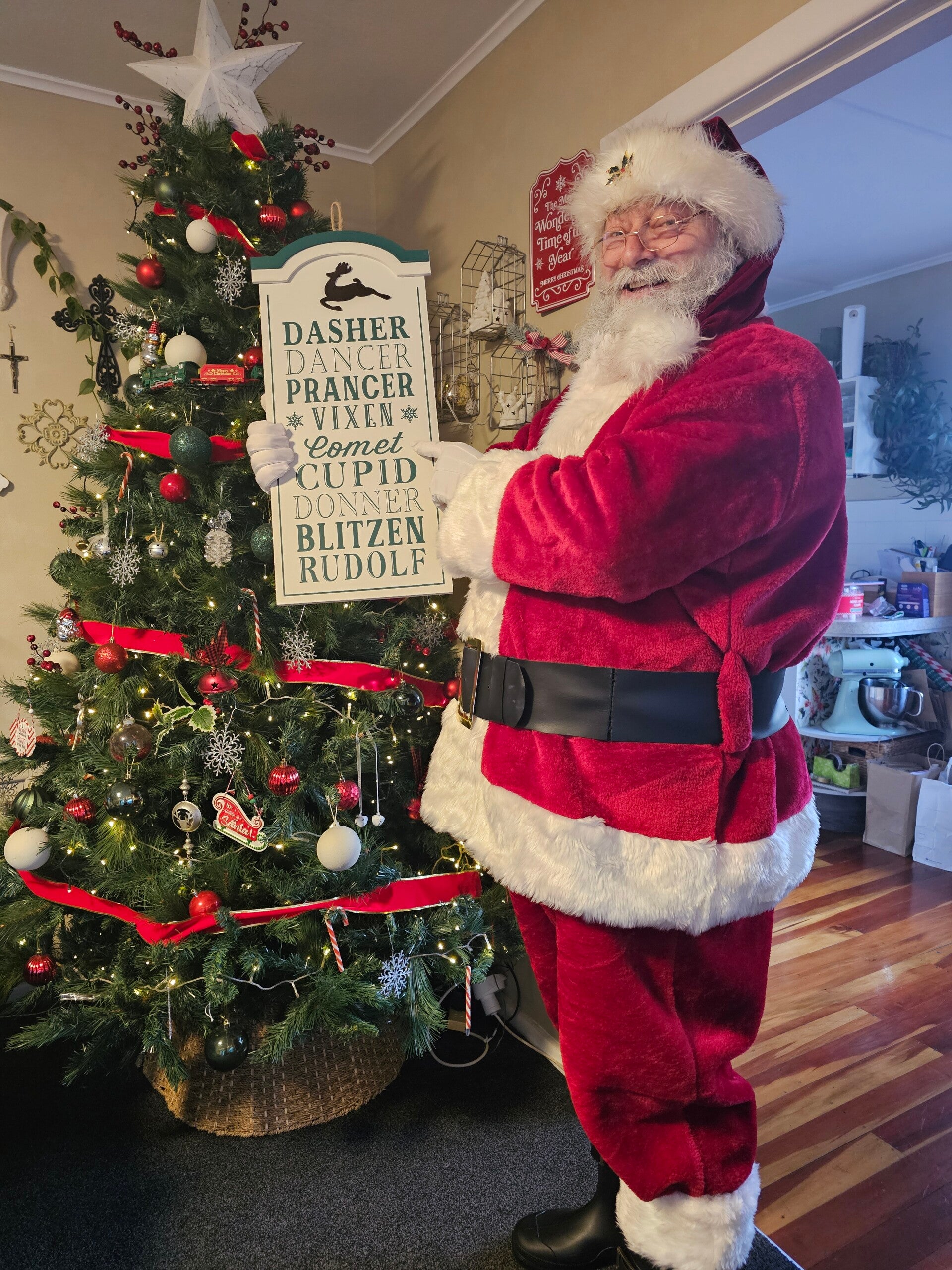 Traditional suited Santa