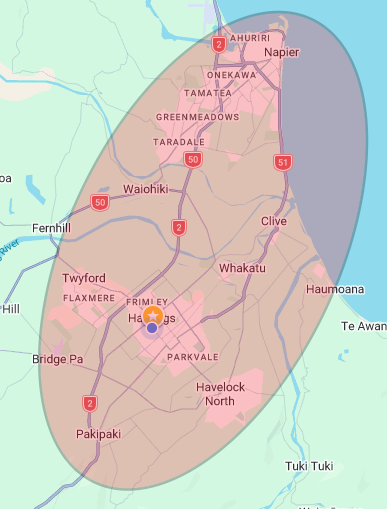 Hawkes Bay map