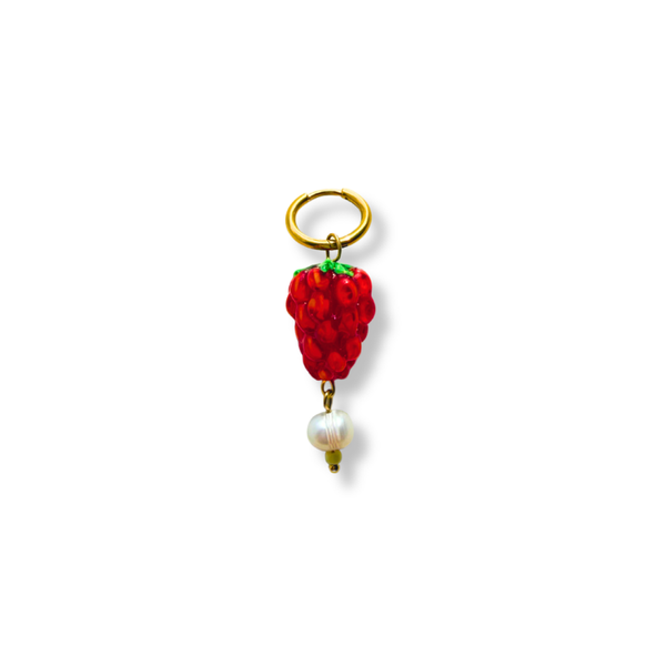 Oorbel - Raspberry Pearl