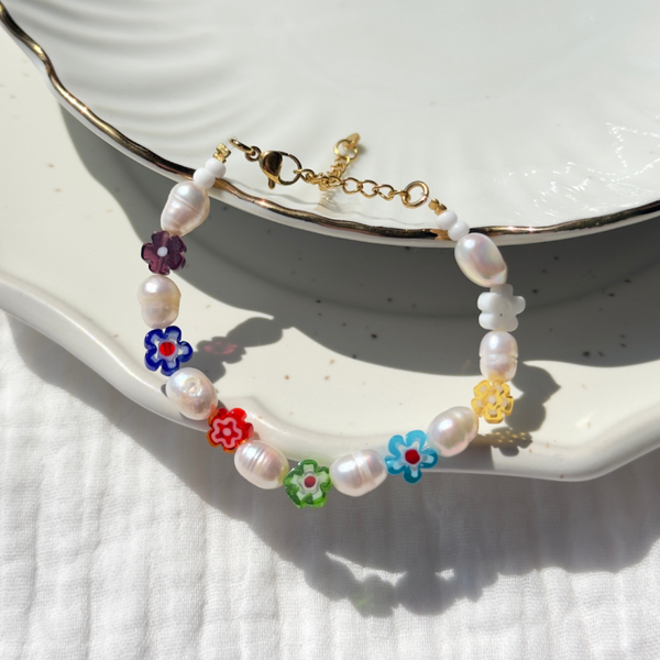 Armband - Pearls & Flowers