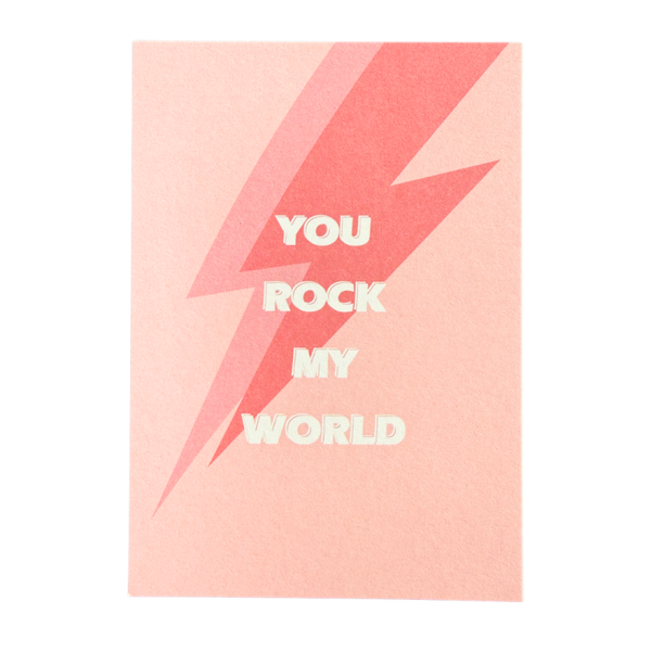 Wenskaart - You Rock My World