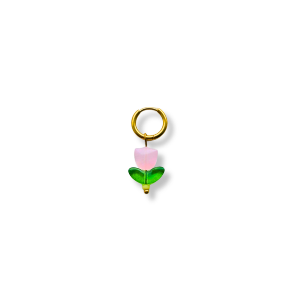 Oorbel - Pink Tulip