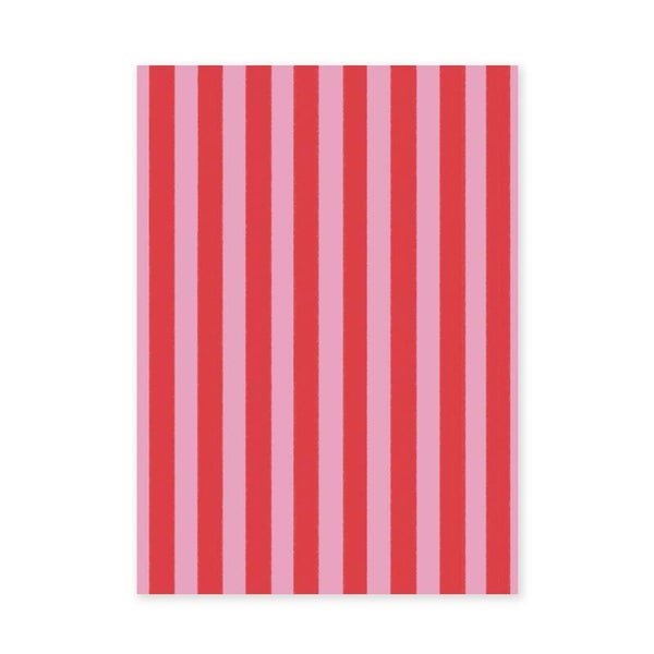 Klein Kaartje - Red Pink Stripes