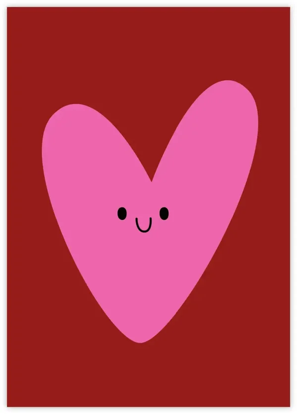 Wenskaart - Happy Heart