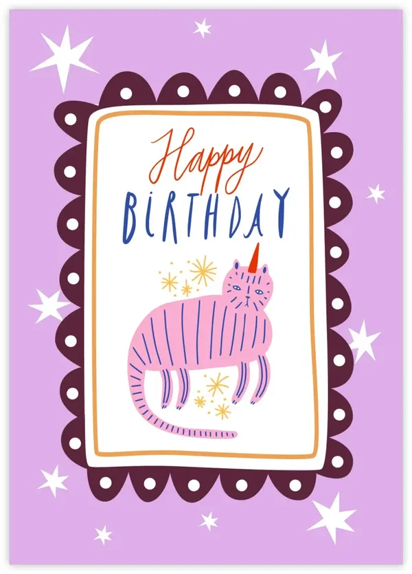 Wenskaart - Happy Birthday