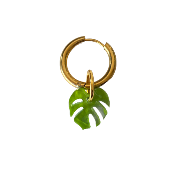 Oorbel - Monstera
