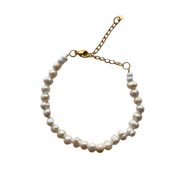 Armband - White Pearls