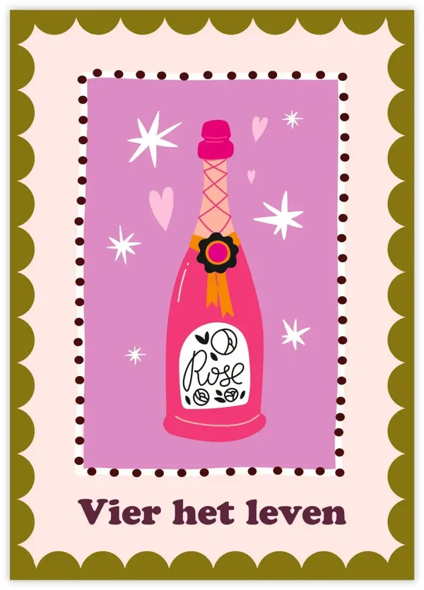 Wenskaart - Vier Het Leven
