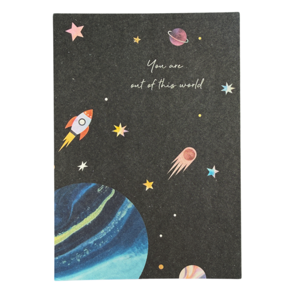 Wenskaart - You Are Out Of This World