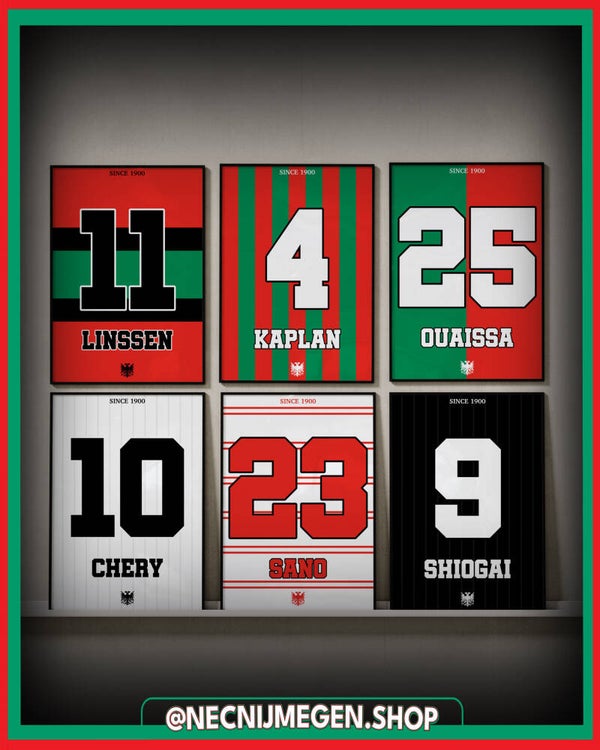NEC Nijmegen posters A4 (gepersonaliseerd)