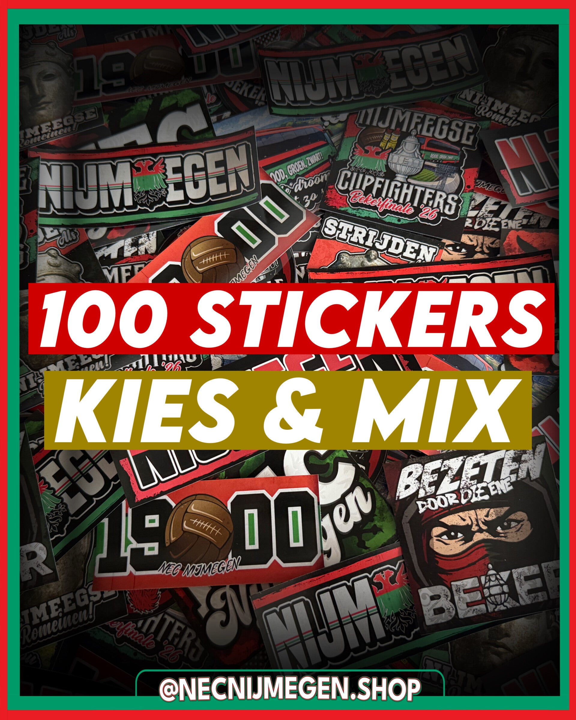 100 stickers kies & mix