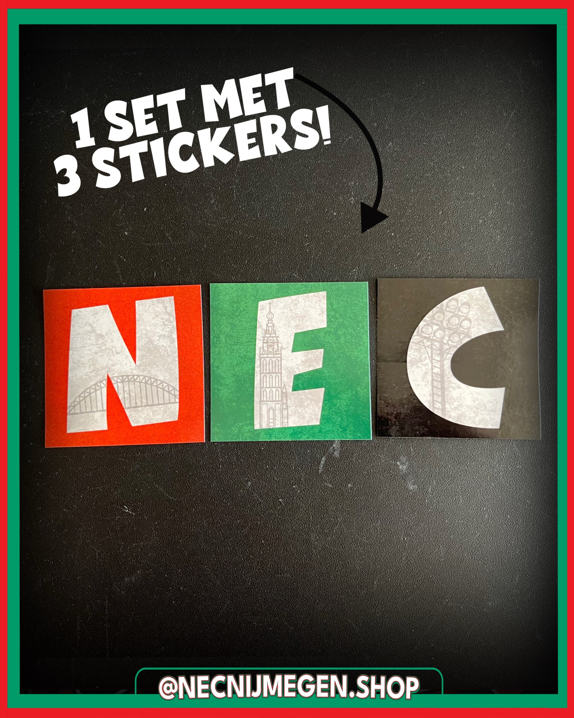 'NEC' sticker set