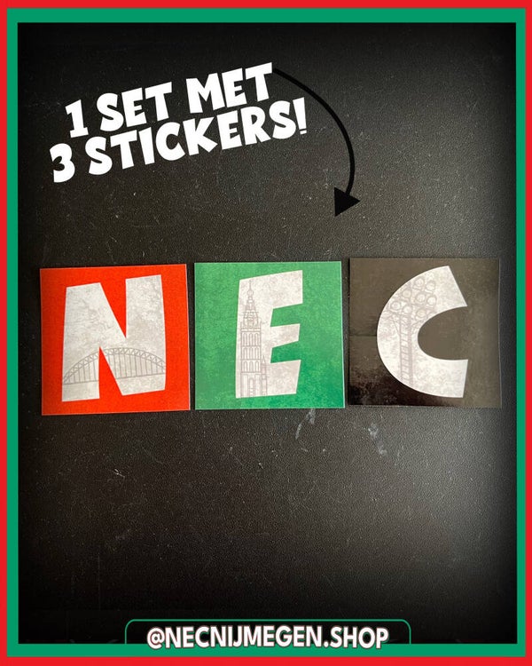 'NEC' sticker set