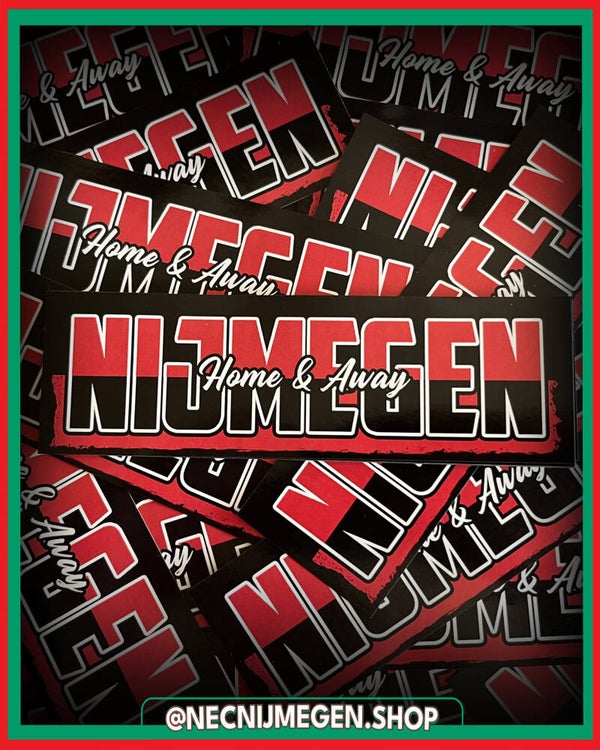 'Nijmegen home & away' sticker