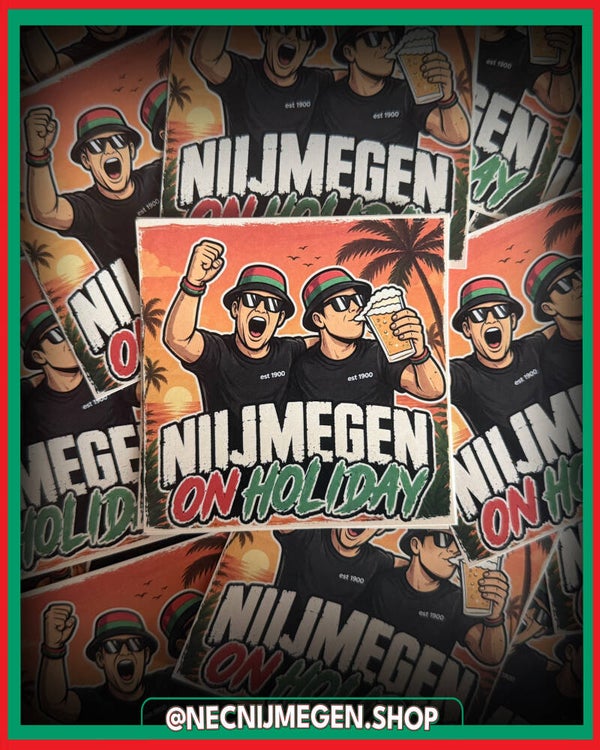 'Nijmegen on holiday' sticker (versie 1)