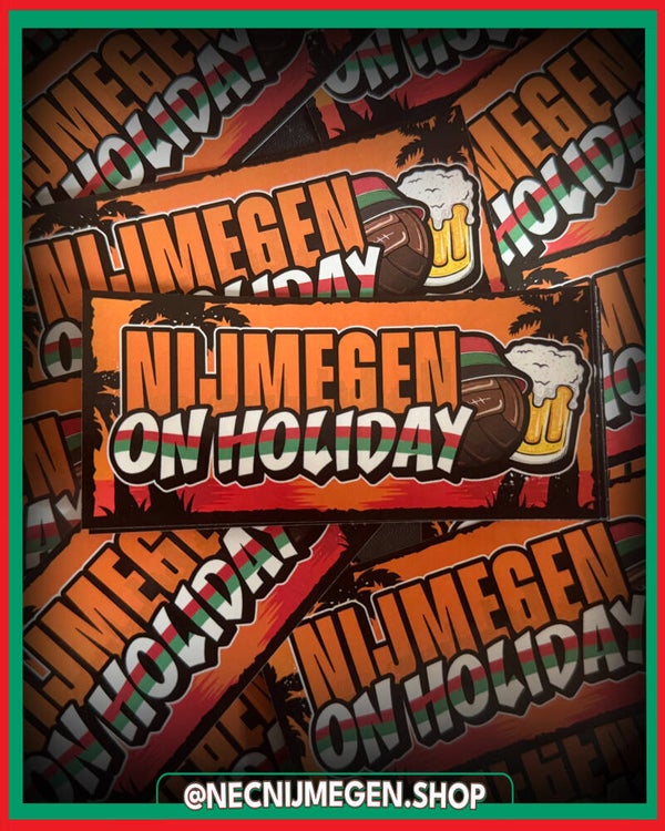 'Nijmegen on holiday' sticker (versie 2)