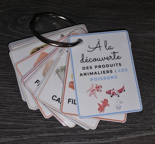 Mon imagier des produits animaliers : Les poissons