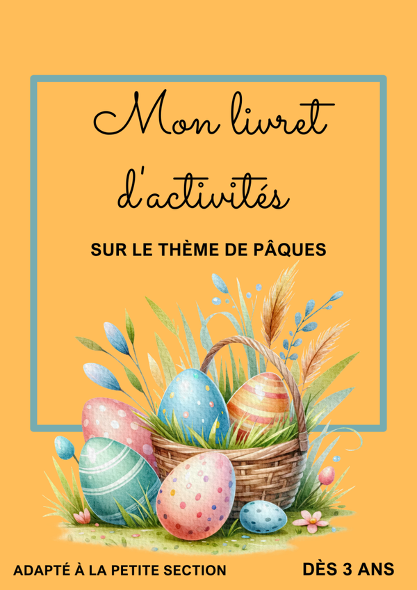 Mon livret ludique de pâques : 3 ans