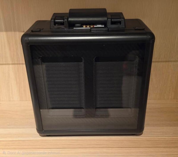 Slab-koffer 2 rijen met Acryl display.
