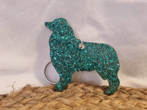 Porte clef berger australien bleu
