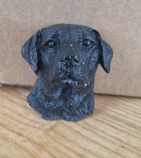 Tête labrador noir porte clef