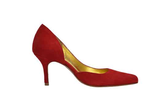Pump | MadOre | red suede