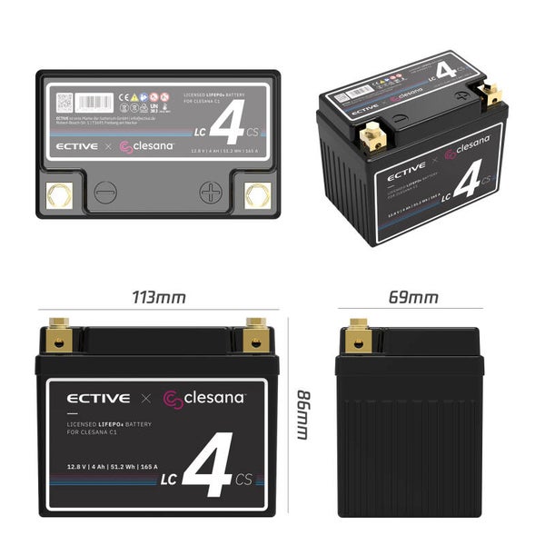 LFP4 LC 4CS 4Ah LiFePO4 Batterij voor Clesana C1 Toilet