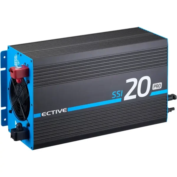 ECTIVE SSI 20 PRO 2000W/12V sinusgolfomvormer met netprioriteitscircuit, oplader en laadregelaar