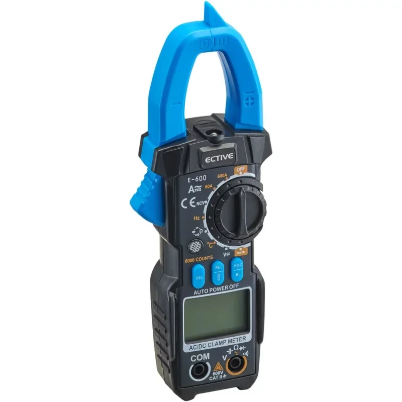 ECTIVE E-600 digitale klemmeter met licht en accessoires