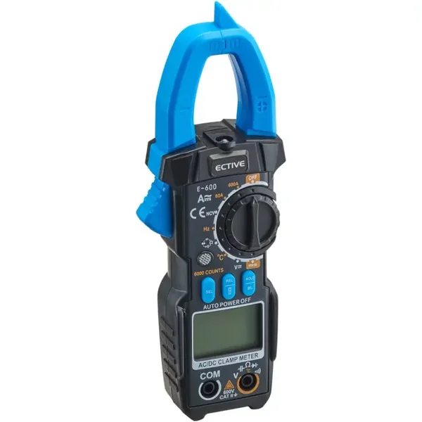 ECTIVE E-600 digitale klemmeter met licht en accessoires
