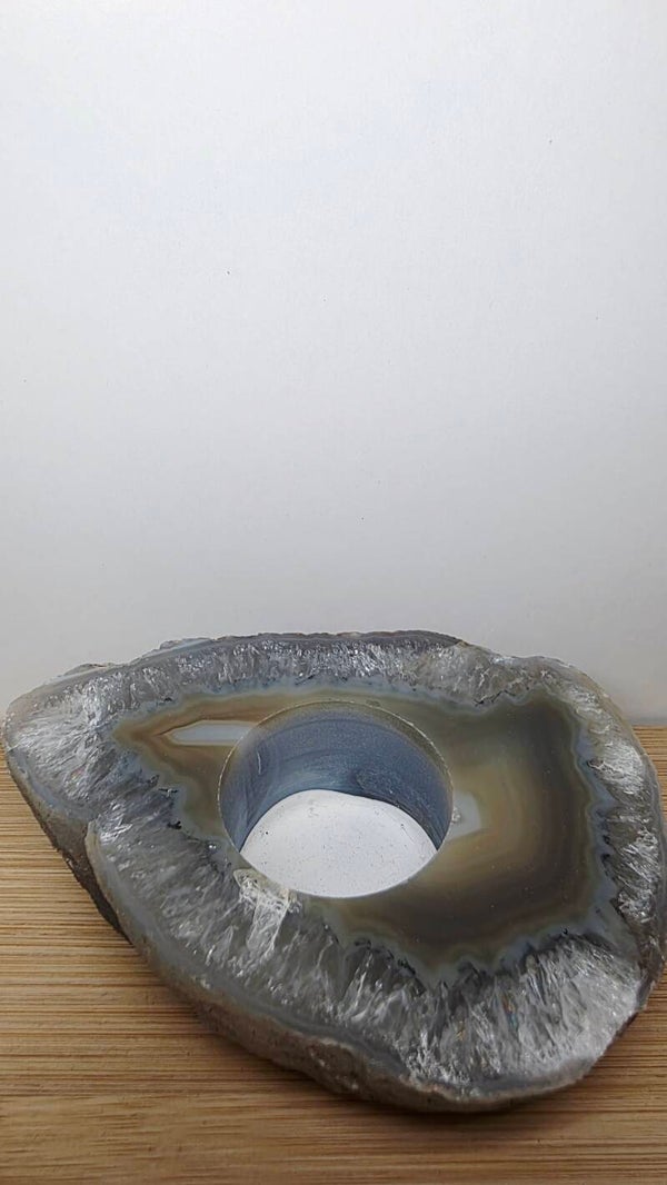 Agaat theelichthouder plak