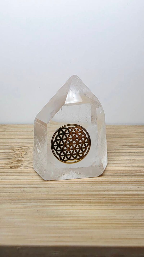 Bergkristal puntje flower of life
