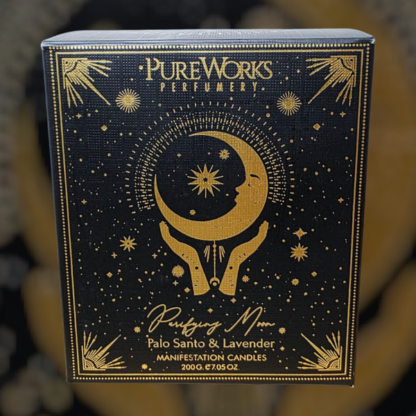 Geurkaars Purifying Moon in glas met deksel