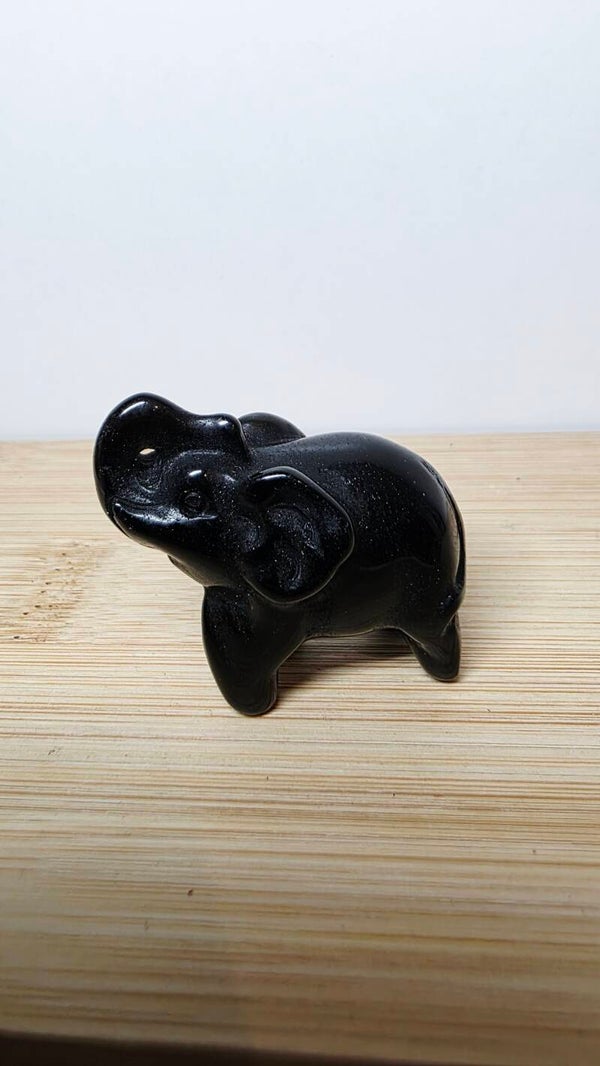 Obsidiaan olifantje mini