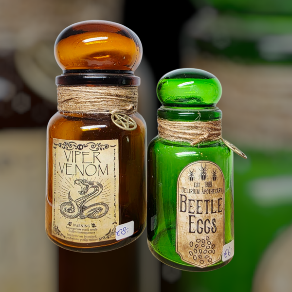 Lege jar bruin of groen