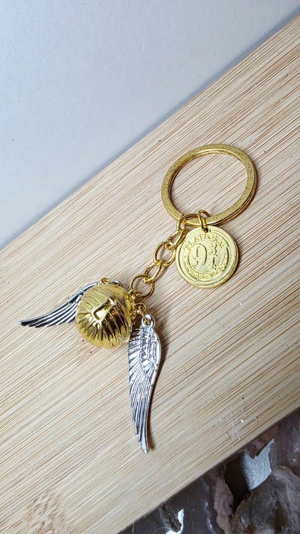 Gouden snaai sleutelhanger