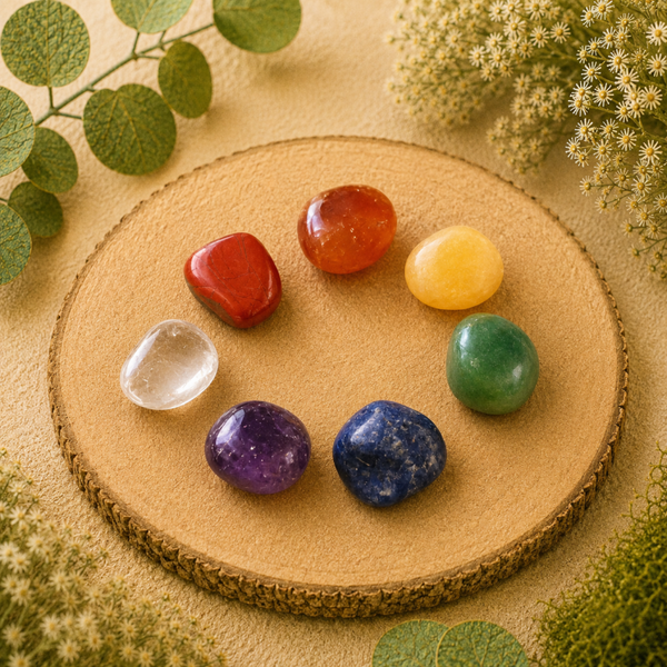 Chakra knuffelstenen set S